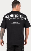 XXL Nutrition - Premium Oversized Tee - T-shirt, Sportshirt Heren, Shirt Fitness - Zwart - Katoen - Oversized Fit - Maat XS