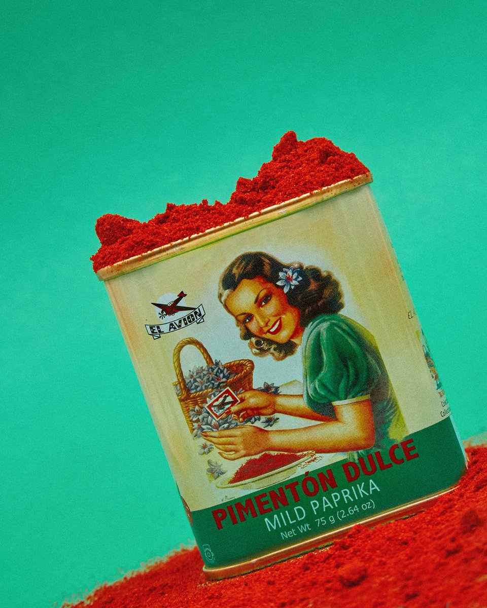 Goedkoopste Zoete Paprik _ Pimentón Dulce De Zoete Verrassing uit de Spaanse Keuken _ paprika zoet 160 GR paprikapoeder VINTAGE BLIK. MILD PAPRIKA.