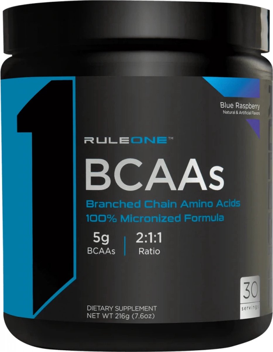 Goedkoopste R1 BCAA (30serv) Blue Raspberry