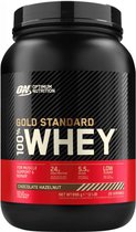 Bol.com Optimum Nutrition Gold Standard 100% Whey Protein - Chocolate Hazelnut - Proteine Poeder - Eiwitshake - 28 doseringen (9... aanbieding