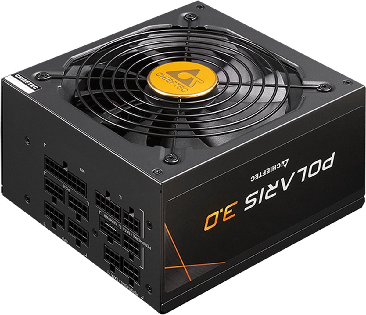 Chieftec POLARIS 3.0 1250W - ATX12V 3.0 - 80 Plus Gold - 1250 Watt - Modulair - 100-240V - Actieve PFC - PCIe 5.0 - 135mm FDB Fan - zwart