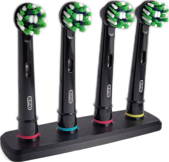 Porte-Brosse à Dents électrique Mural, Aluminium Porte-Brosse à Dents Sans Percer Pour Salle De Bain, Porte-tête De Brosse à Dents (4 Compartiments) | Leroy Merlin