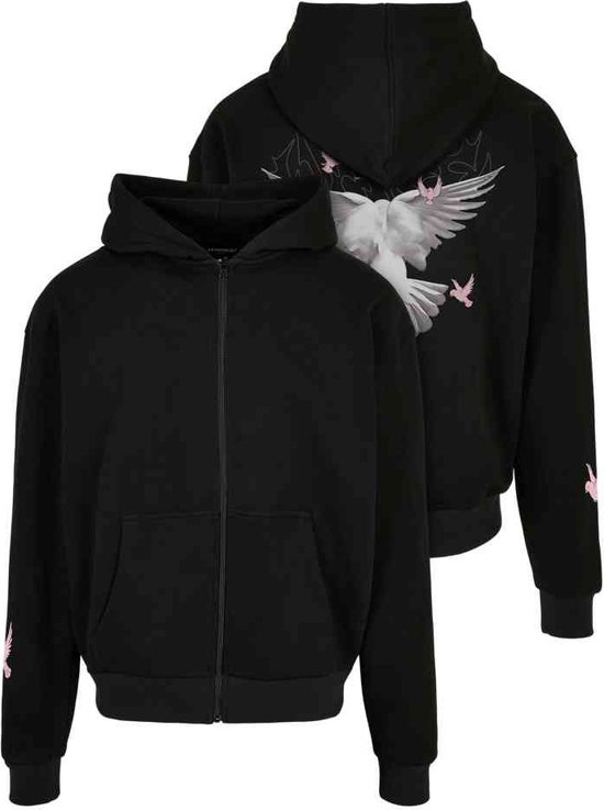 Upscale By Mister Tee LE PAPILLON OVERSIZE - T-shirt Print - Black