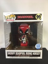 Funko POP! Manèges - Limited - Sheriff Deadpool Riding Horsey - Deadpool - 12 cm - #99 - plastique