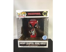 Funko Pop! Rides Deadpool Sheriff Deadpool Riding Horsey Funko Exclusive  Figure #99 - SS21 - US