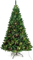 Sapin de Noël AG lumineux - 210 cm - 1200 branches flexibles - Système de branches très denses - Type 1 branche - Opbouw simple sans Outils - Facile à entretenir et réutilisable - Sapin de Noël artificiel comme le vrai - Sapin de Noël complet