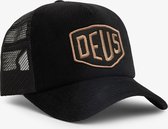 DEUS Shield Cord Trucker Black - One Size - Trucker Cap - Pet Heren - Pet Dames