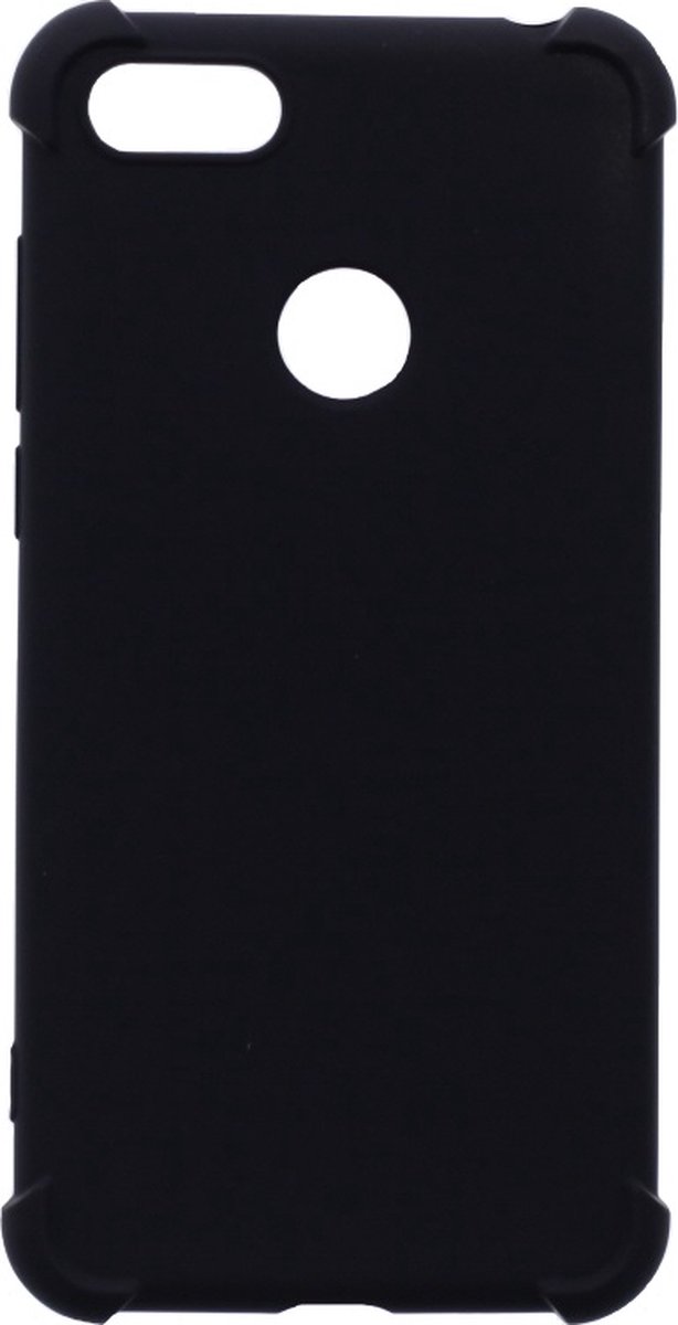 LuxeBass Hoesje geschikt voor Motorola Moto E6 Play - Anti Shock - Zwart