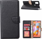 LuxeBass Hoesje geschikt voor Huawei P30 - Bookcase Zwart - portemonnee hoesje - telefoonhoes - gsm hoes - telefoonhoesjes