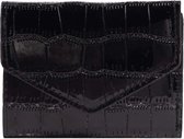 Portefeuille Croco - Zwart | 11x9x1xcm | Simili cuir | Mode Favorite