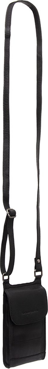 Chesterfield Nebra Waxed Pull Up Telefoontasje - Zwart