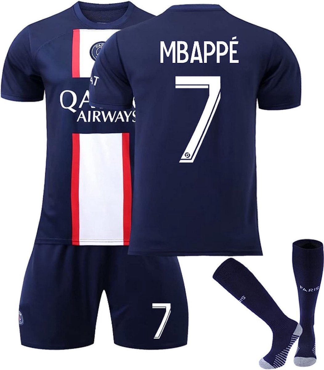 Equipe de FRANCE de football Maillot Short Enfant FFF - Kylian Mbappé -  Collection Officielle 4 Ans : : Sports et Loisirs