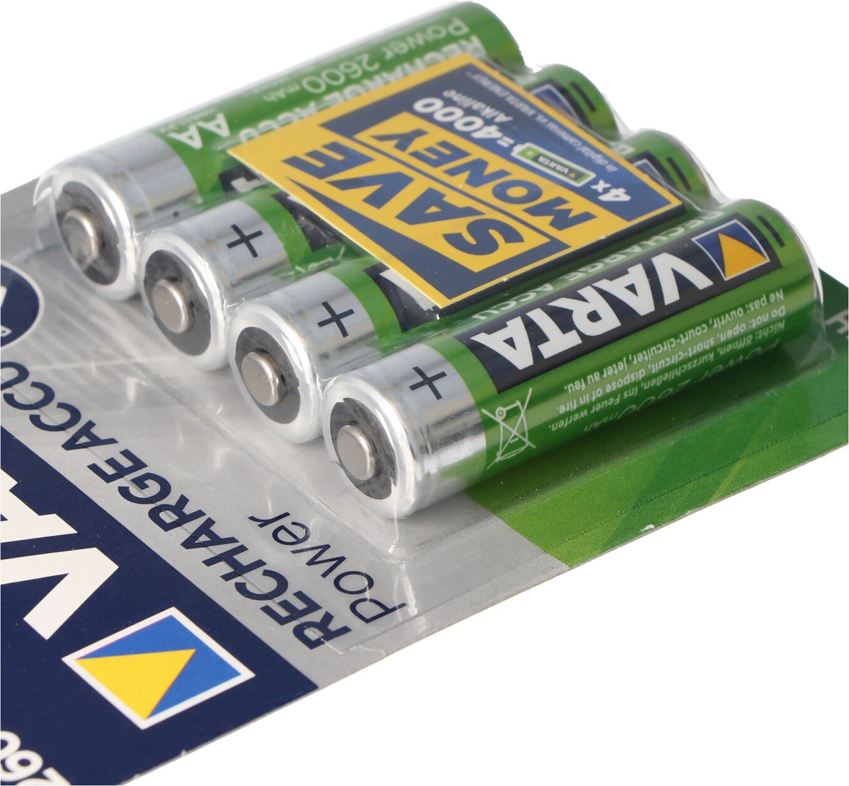 Piles rechargeables VARTA LR06 AA 2100 mAH 5+1 gratuite Varta