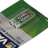Solar batterij NiMH AAA Micro Varta 550mAh ideaal voor tuinverlichting, met accubak