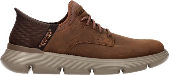 Skechers Garza Sportief - donkerbruin - Maat 48.5