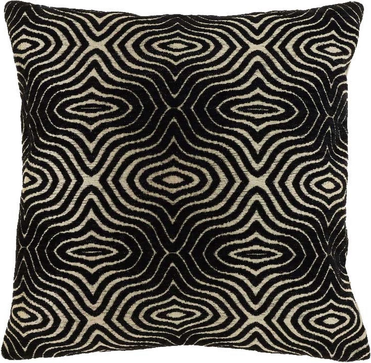 Unique Living - Kussen Sirna - 45 x 45 cm - Zwart - Black
