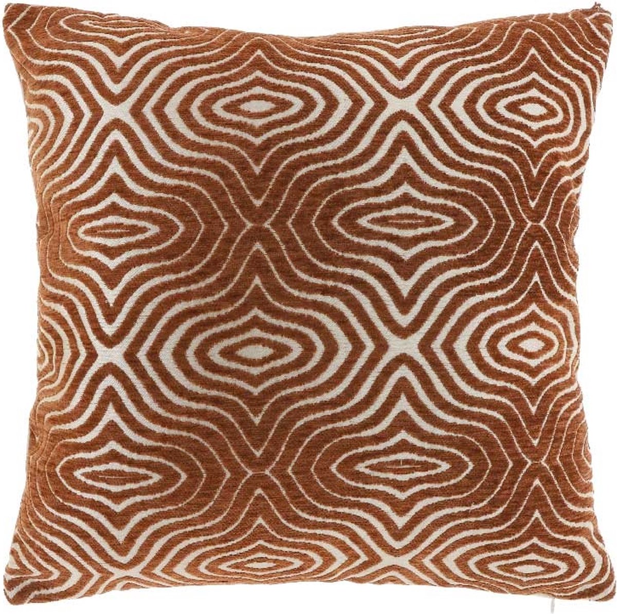 Unique Living - Kussen Sirna - 45x45cm - Leather Brown - Leer Bruin