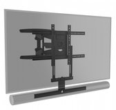 Draaibare TV muurbeugel met Sonos ARC frame [zwart]
