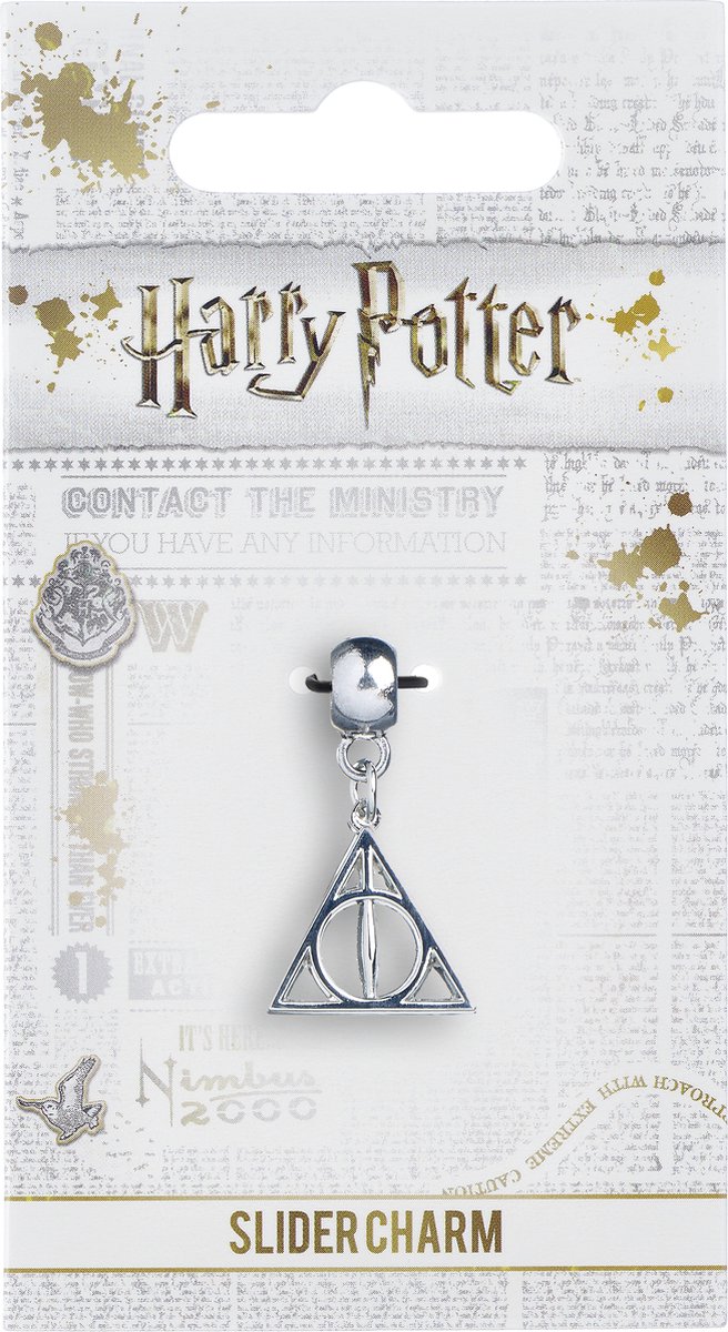 Harry Potter - Silver Plated Deathly Hallows Slider Charm