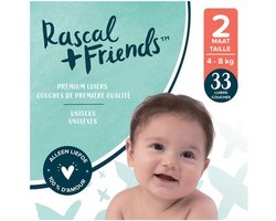 Rascal+Friends Baby Luiers maat 2, 4-8 kg (33 stuks)