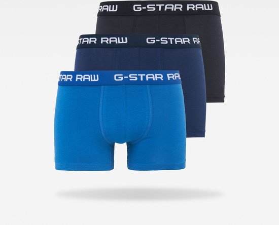 G-Star RAW Onderbroek Classic Trunk Clr 3pack D05095 2058 8528 Lt Nassau Blue/imperial Blu Mannen Maat - XL