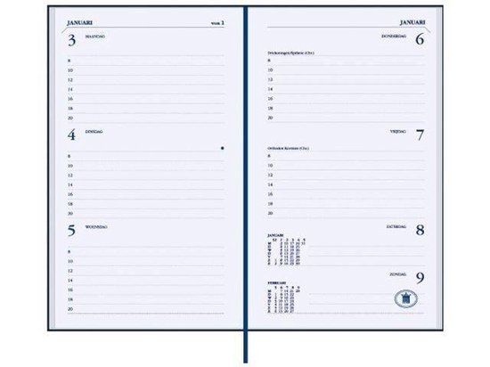 Ryam Zakagenda 2025 - Memoplan 7 BRUIN - Harde Kaft - (9cm x 16cm) | bol