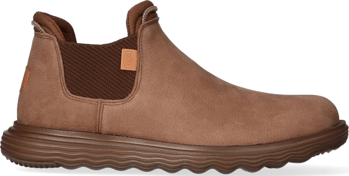 HEYDUDE Branson Craft Leather Heren Boots Bruin