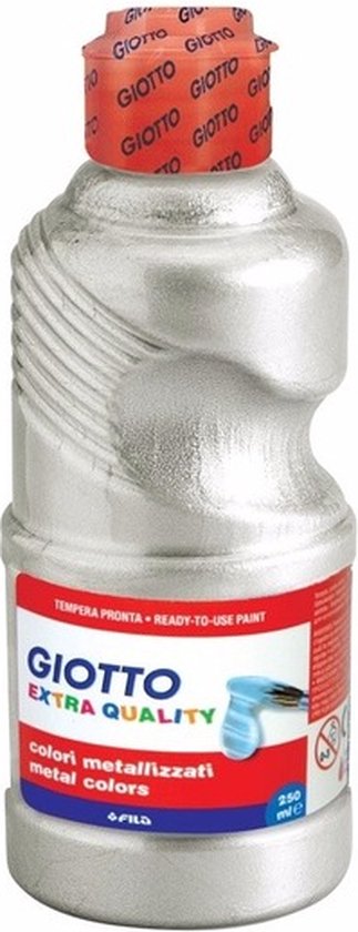 Tubes argent métallisé peinture hobby 250 ml - pancarte de fabrication de flacons de peinture