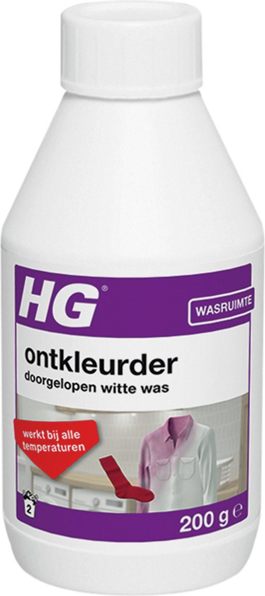 Goedkoopste HG ontkleurder doorgelopen witte was 200gr