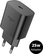 Vitalify® Universele USB-C adapter/oplader - Snellader (25W) - Zwart