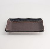 TOKYO DESIGN STUDIO - LARGE PLATES 21x13.5x2.8 CM MASIKO KINYO BLACK