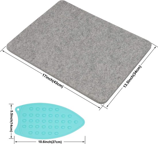 Tapis Laine Repassage Tapis De Pressage En Laine Zalati 34x43cm - Pour Matelassage, Repassage Sans Planche - Portable Tapis Pressage Matelassage