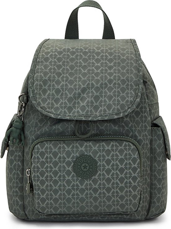 Kipling City Pack Mini Backpack Sign Green Emb
