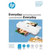 HP 9158 Everyday Laminating Foils Starter Set - Housses de laminage pour plastification à chaud - DIN A4, DIN A5, DIN A6, Cartes de visite - Transparent - 80 microns - 100 pièces