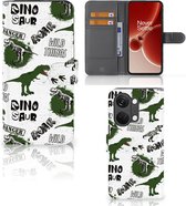 Telefoonhoesje met Pasjes geschikt voor OnePlus Nord 3 Dinosaurus
