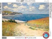 Chemin à travers les champs de blé puzzle Claude Monet Eurographics 1000 pièces 48x68 cm
