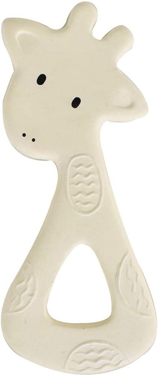 Tikiri: BIJTRING - MIJN EERSTE SAFARIDIERTJE / GIRAF 7x14.5cm, in natuurlijk rubber, op blisterkaart, 0+