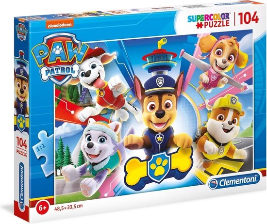 Clementoni Legpuzzel - Supercolor Puzzel Collectie - Paw Patrol - 104 ...