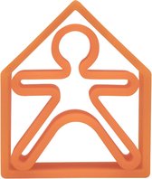 Dëna bijtring - 1 kind + 1 huis - neon oranje