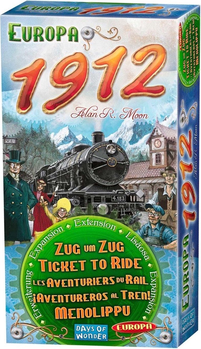 Ticket to Ride Europa 1912 - Uitbreiding - Bordspel - Days of Wonder