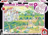 Schmidt puzzel Bij de Sprookjesprinsessen - 100 stukjes - 6+