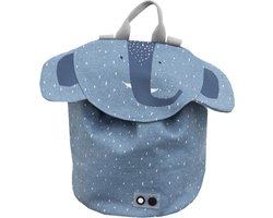 Trixie Rugzak - Mrs. Elephant - Schooltas Waterafstotend - Kleine Rugtas voor Kind - Voor Jongens en Meisjes - Gymtas - Blauw