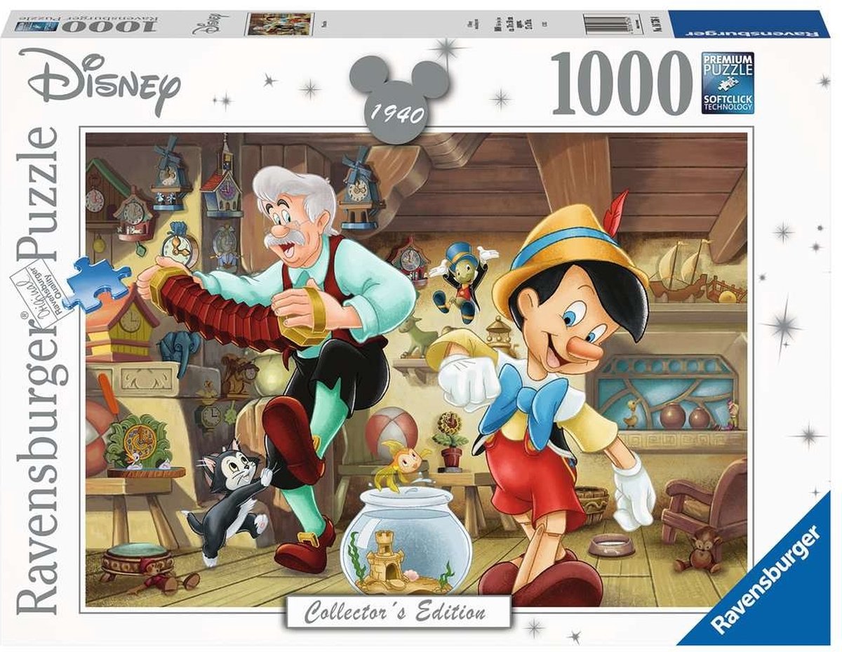 Ravensburger puzzel Disney Pinocchio - legpuzzel - 1000 stukjes