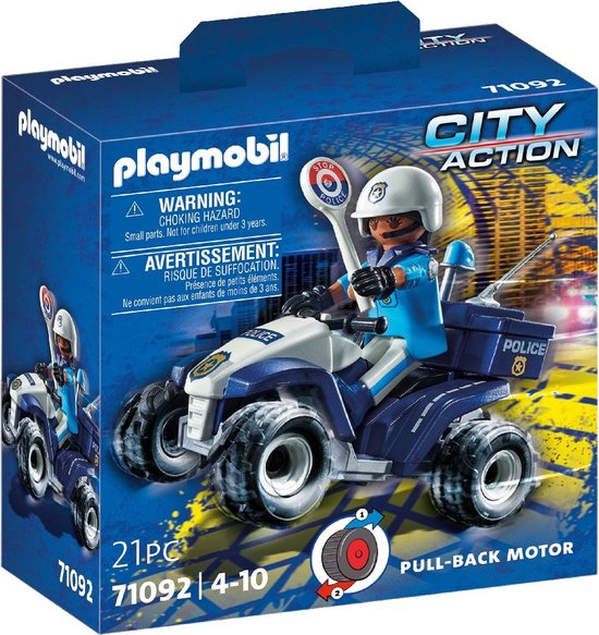PLAYMOBIL City Action Politie - Speed Quad - 71092 cadeau geven
