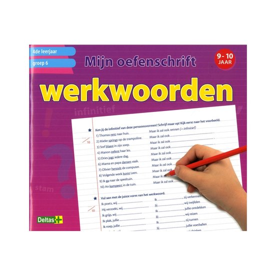 Foto: Mijn oefenschrift werkwoorden groep 6 4de leerjaar 9 10 jaar