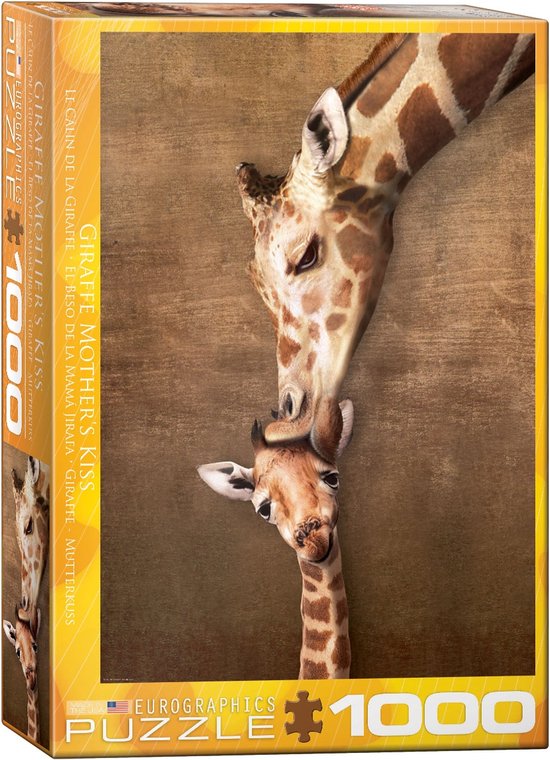 Eurographics puzzel giraffe met jong