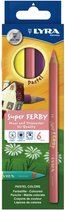 Lyra Super Ferby Pastel kleurpotlood 6 stuk(s) Multi kleuren