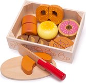 Bigjigs - Boîte en bois avec pain coupé