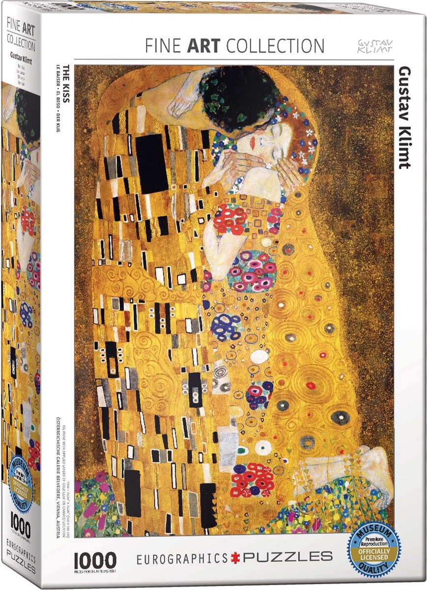 The Kiss - Gustav Klimt Puzzel (1000 stukjes)