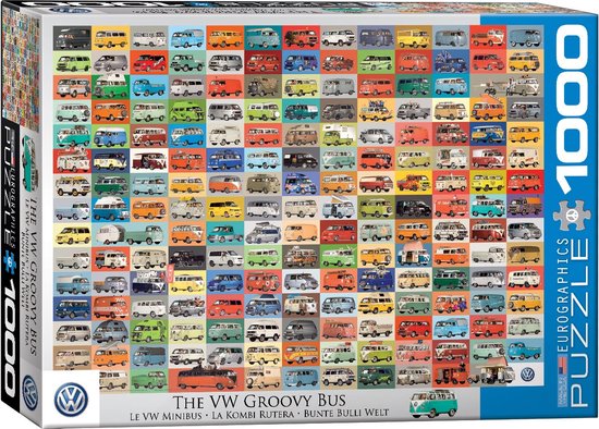 Eurographics & Volkswagen - The VW Groovy Bus [The VW Groovy Bus] - 1000 stukjes 68×48cm (b×h) - Legpuzzel